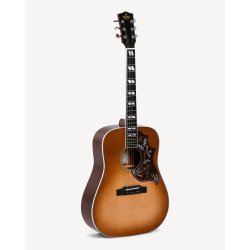 Sigma DM-SG5 Dreadnought Western Guitar m/pickup inkl. taske (Heritage Cherry Sunburst H�jglans) 