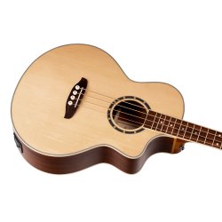 Ortega D7CE-4 4-str. Akustisk bas med mik, Cutaway, Natural