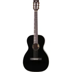 Tyma P18E BK Western Guitar inkl. kraftig transporttaske &amp; rem