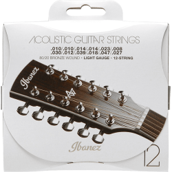 Ibanez IACS12C Coated 80/20 Bronze Light 12-strenget 010-047 Western Guitar Strengest