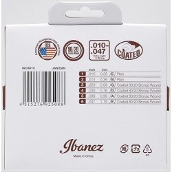 Ibanez IACS61C Coated 80/20 Bronze Extra Light 010-047 Western Guitar Strenges�t 