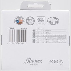 Ibanez IACS62C Coated 80/20 Bronze Custom Light 011-052 Western Guitar Strenges�t 