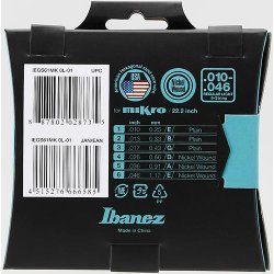 Ibanez IEGS61MK Nickel Wound Mikro Regular Light 10-46 Elektrisk Guitar Strenges�t