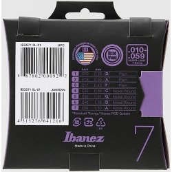 Ibanez IEGS71 Nickel Wound 7-strenget Regular Light 10-59 Elektrisk Guitar Strenges�t 