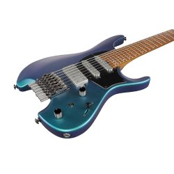Ibanez Q547-BMM Quest Headless 7-strenget Elektrisk Guitar inkl. taske (Blue Chameleon Metal Matte)