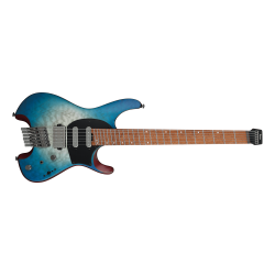 Ibanez QX54QM-BSM Quest Headless Elektrisk Guitar inkl. taske (Blue Sphere Burst Matte)