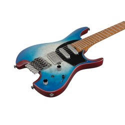 Ibanez QX54QM-BSM Quest Headless Elektrisk Guitar inkl. taske (Blue Sphere Burst Matte)