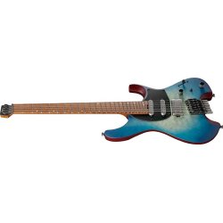 Ibanez QX54QM-BSM Quest Headless Elektrisk Guitar inkl. taske (Blue Sphere Burst Matte)