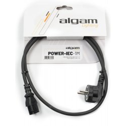 Algam Lighting POWER-IEC-1M Strm Kabel IEC-stik (1 meter)