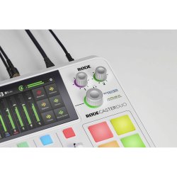 R�de R�DECaster Duo White Collection Integreret Audio Production Studio 
