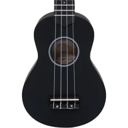 Santana U01 SBK Sopran Ukulele inkl. taske (satin sort)