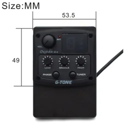 Cherub G-ToneGT-2 Piezo Pickup Komplet Pickup System Akustisk Guitar 