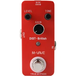 M-Vave DIST-British Guitarpedal/Effektpedal - Distortion (Elektrisk Guitar)