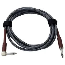 Shelter JC-3 Guitar Kabel m/lige jack &amp; vinkel jack (3 meter)