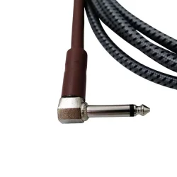 Shelter JC-3 Guitar Kabel m/lige jack &amp; vinkel jack (3 meter)