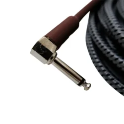 Shelter JC-6 Guitar Kabel m/lige jack &amp; vinkel jack (6 meter)