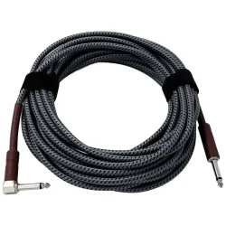 Shelter JC-9 Guitar Kabel m/lige jack &amp; vinkel jack (9 meter)