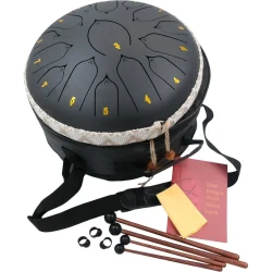 Shelter TGD1315 Tongue Drum inkl. k�ller, taske &amp; musikh�fte (33 cm, 15 toner) 