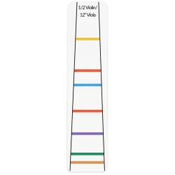 Shelter Vio-12K Farvekodet Violin Fingers�tning L�rings Klisterm�rker (til 1/2 violin)