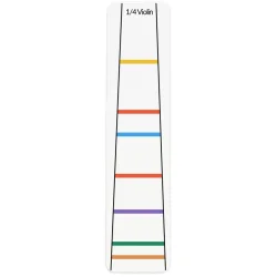 Shelter Vio-14K Farvekodet Violin Fingers�tning L�rings Klisterm�rker (til 1/4 violin)