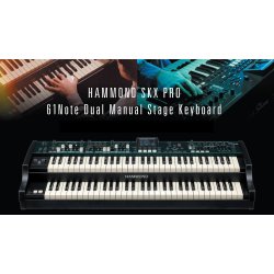 Hammond SKX PRO 61Note Dual Manual Stage Keyboard (2x61 velocity semiv�gtet waterfall tangenter)