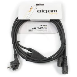 Algam Lighting SPLIT-IEC-3X Strm Kabel Split 3 IEC-stik (2,4 meter) 
