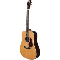 Tyma TD-28E Western Guitar inkl. kraftig transportkuffert, capo, plektre &amp; rem