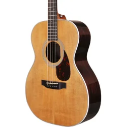 Tyma TF-28E Western Guitar inkl. kraftig transportkuffert, capo, plektre &amp; rem