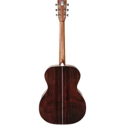 Tyma TF-28E Western Guitar inkl. kraftig transportkuffert, capo, plektre &amp; rem