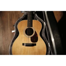 Tyma TF-28E Western Guitar inkl. kraftig transportkuffert, capo, plektre &amp; rem