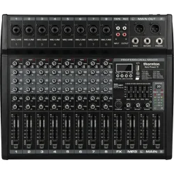 Thornton Axis Power 8 8-kanals Aktiv Mixer m/indbygget forst�rker, bluetooth &amp; USB