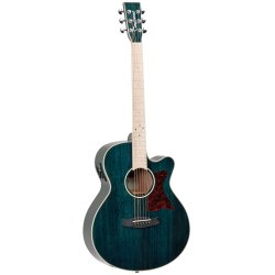 Tanglewood TW4BLA Super Folk Cutaway Western Guitar