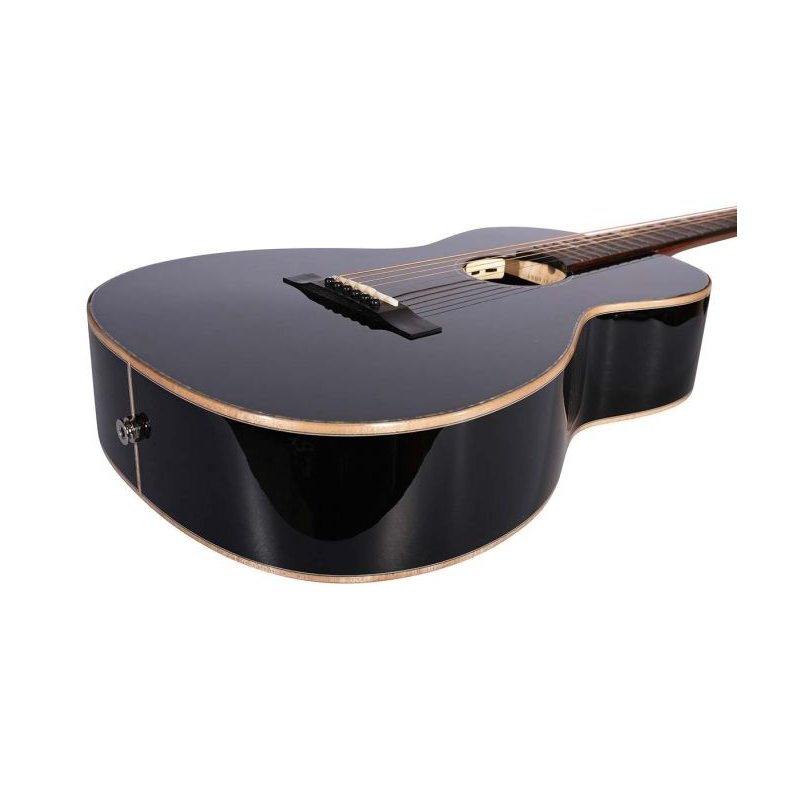 Tyma P18E BK western guitar black Western Guitar Med Pickup