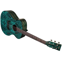 Tyma V-3E Maze Grand Auditorium Western Guitar m/mikrofon inkl. luksus taske 