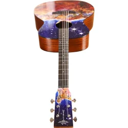 Tyma V-3E SE Stelliferous Era Grand Auditorium Western Guitar m/mikrofon inkl. luksus taske 