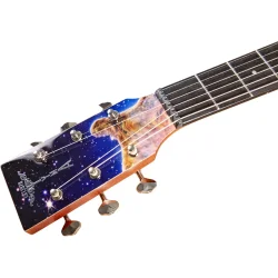 Tyma V-3E SE Stelliferous Era Grand Auditorium Western Guitar m/mikrofon inkl. luksus taske 