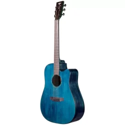 Tyma D-3CE CB Western Guitar inkl. kraftig transporttaske &amp; rem