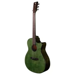 Tyma G-3E CG Western Guitar inkl. kraftig transporttaske &amp; rem