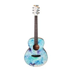 Tyma V-3E MINI Spindrift Rejse/B�rne Western Guitar inkl. kraftig transporttaske &amp; rem