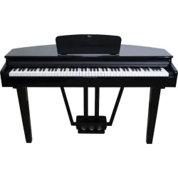 Viva Grand Elektronisk/Digitalt Flygel (88 graded hammer action tangenter) inkl. tripel-pedal